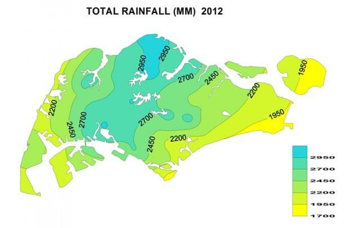 Сингапур дождь карта