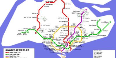 Схема метро Сингапура