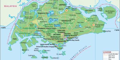 Карта города Сингапур