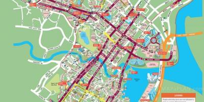 Карта улиц Сингапура
