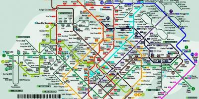 Будущее метро на карте Сингапура