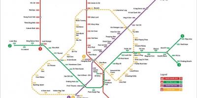 Станция метро на карте Сингапура
