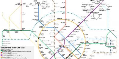 Сингапурская система MRT карту