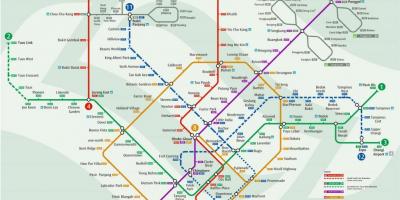 Карта метро Сингапура