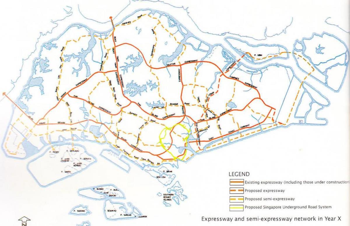 Сингапур на карте хайвей