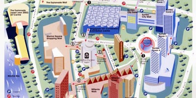 Центральный Деловой Район Сингапур Карта