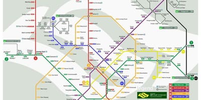 Карта Сингапур MRT