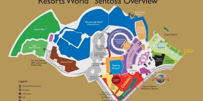 Курорты мира Сентоза карте