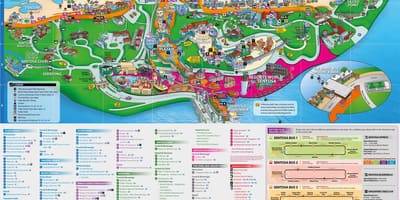 Сентоза карта достопримечательностей