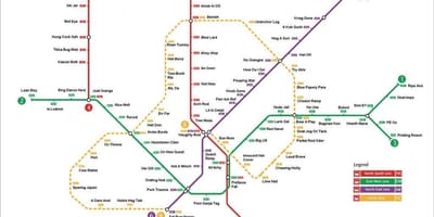 Сингапур станция метро карта